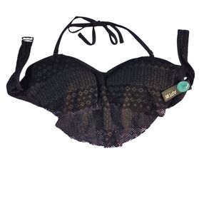 Apt. 9 Black Lace Swimsuit Top Size XL